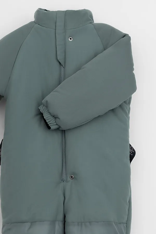 Комбинезон CROCKID, пыльно-бирюзовый, динозавры - фото 2