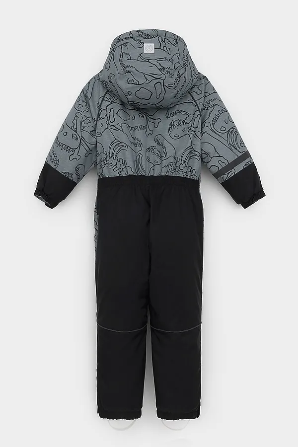 Комбинезон CROCKID, пыльно-бирюзовый, динозавры - фото 2
