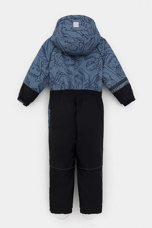 Комбинезон CROCKID, джинс, динозавры - фото 2