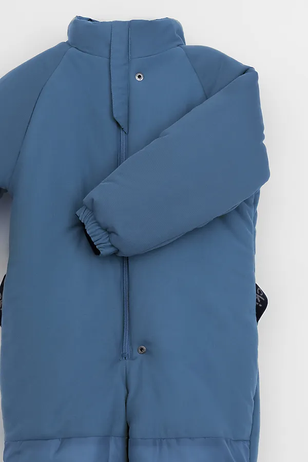 Комбинезон CROCKID, джинс, динозавры - фото 2