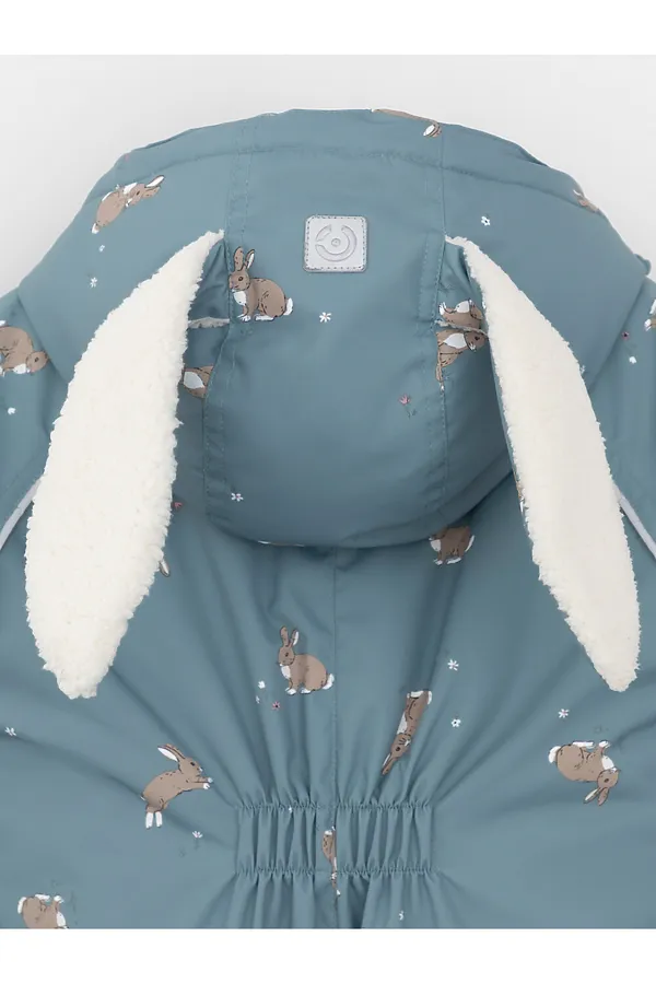 Комбинезон CROCKID, свинцовый, кролики и цветы - фото 2