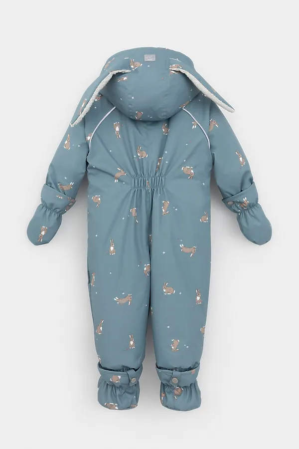 Комбинезон CROCKID, свинцовый, кролики и цветы - фото 2