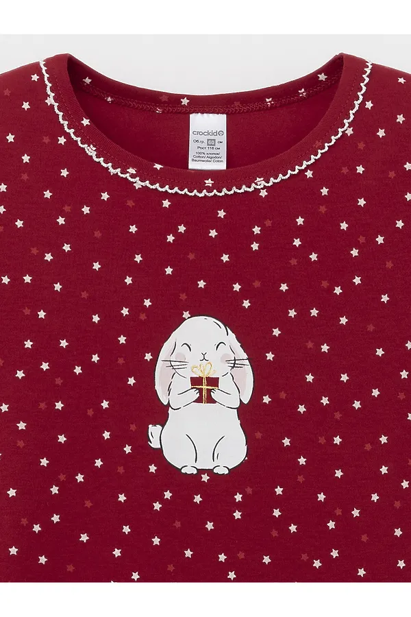 Сорочка CROCKID, красный 0533 н150 - фото 2