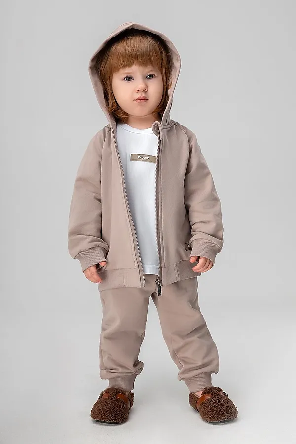 Комплект (Толстовка+Брюки) BODO, серо-бежевый - фото 2