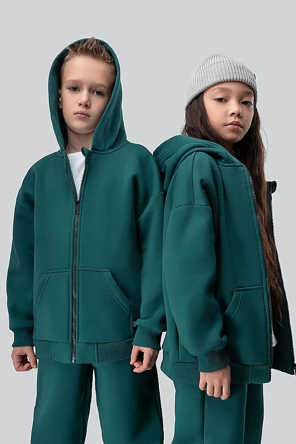 Костюм (Толстовка+Брюки) BODO, бирюзовый - фото 2