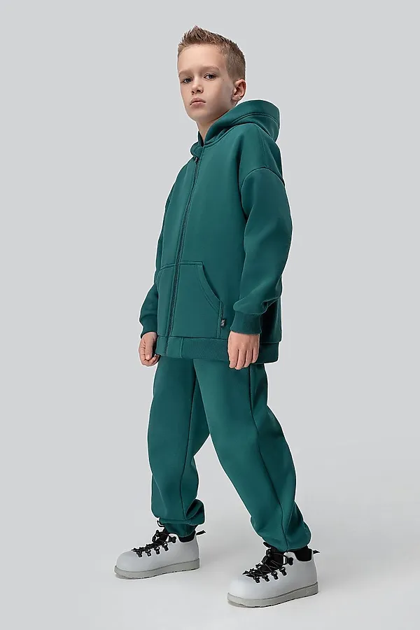 Костюм (Толстовка+Брюки) BODO, бирюзовый - фото 2