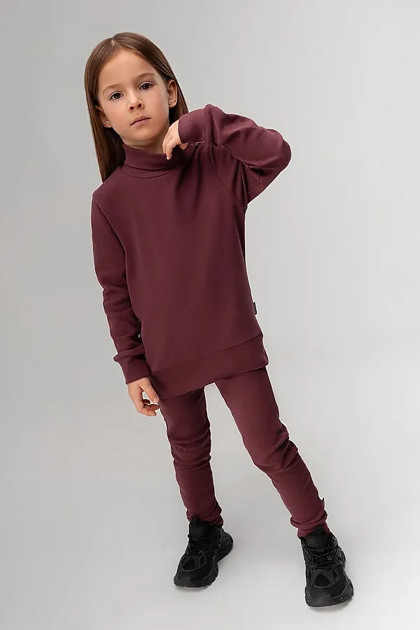 Костюм (Водолазки+Леггинсы) BODO-S, бордовый - фото 2