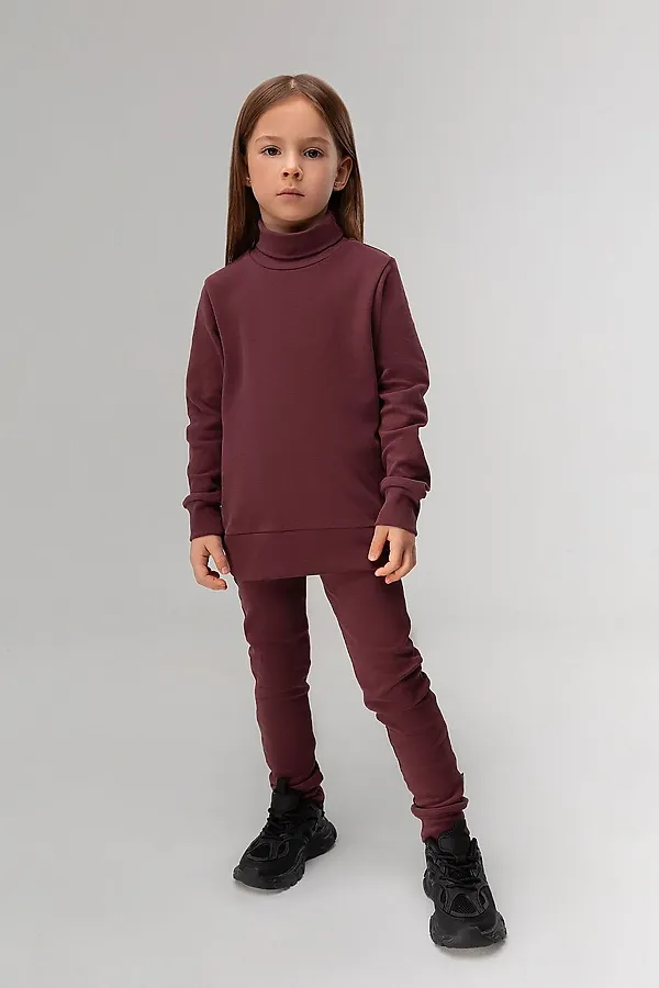 Костюм (Водолазки+Леггинсы) BODO-S, бордовый - фото 2