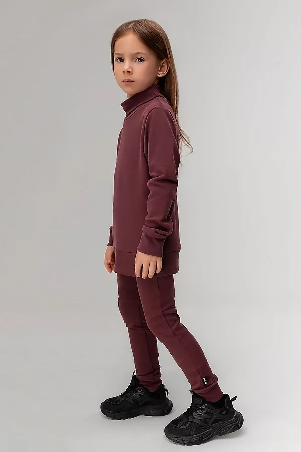 Костюм (Водолазки+Леггинсы) BODO-S, бордовый - фото 2