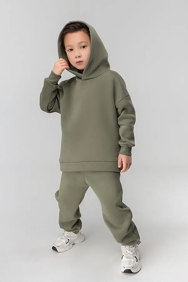 Костюм (Худи+Брюки) BODO-S, темно-оливковый - фото 2