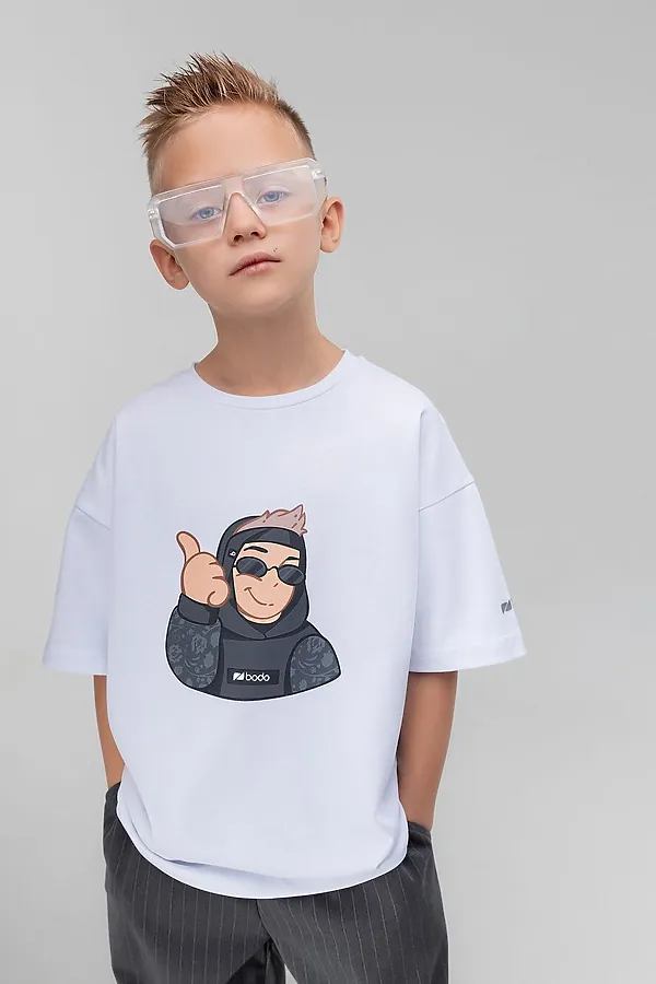 Футболка BODO, белый (графит) - фото 2