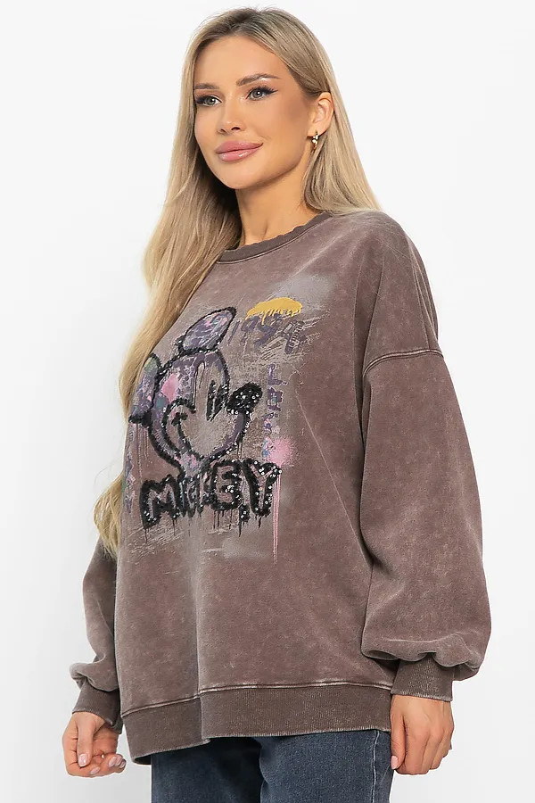Свитшот Урбан LADY TAIGA, коричневый - фото 2