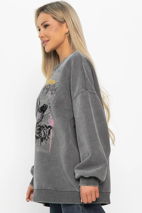 Свитшот Урбан LADY TAIGA, графит - фото 2