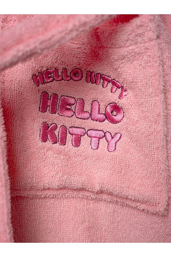 Халат текстильный для девочек PLAYTODAY, розовый - фото 2
