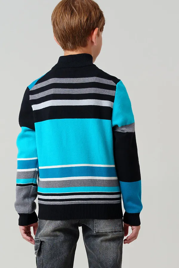 Кардиган трикотажный для мальчиков PLAYTODAY, разноцветный - фото 2