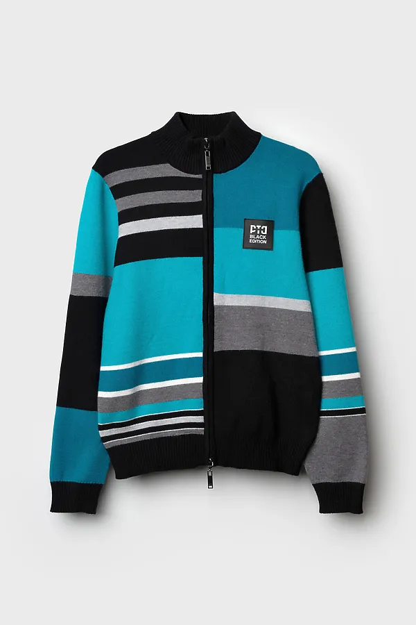 Кардиган трикотажный для мальчиков PLAYTODAY, разноцветный - фото 2