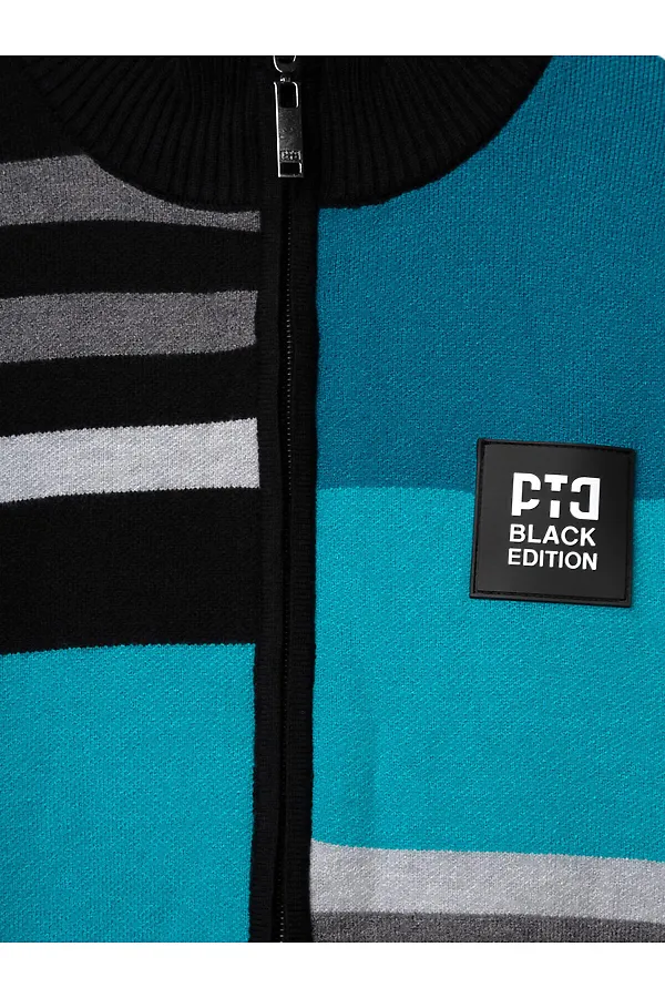 Кардиган трикотажный для мальчиков PLAYTODAY, разноцветный - фото 2