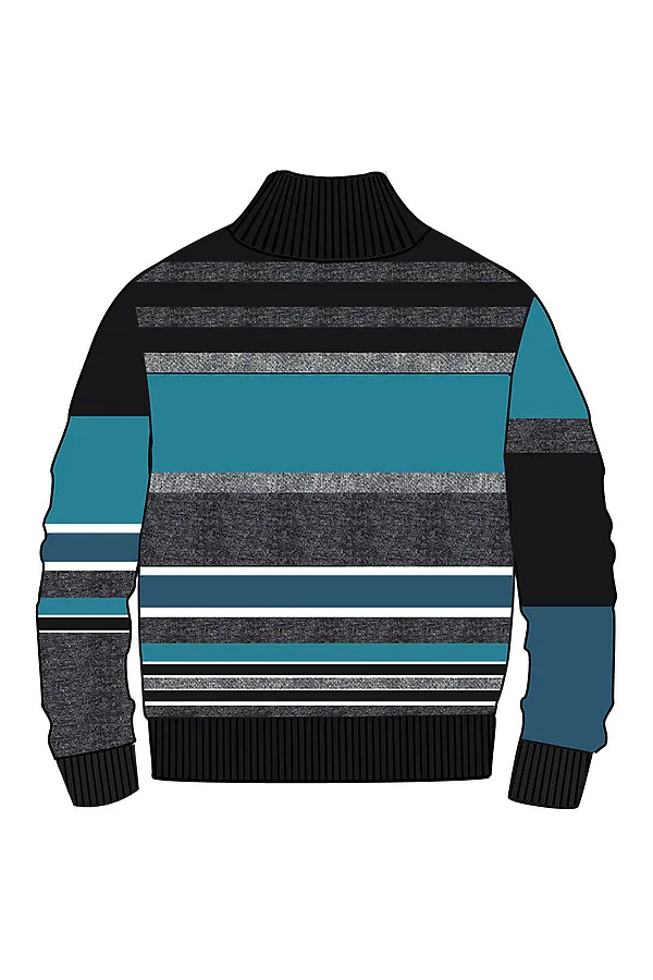 Кардиган трикотажный для мальчиков PLAYTODAY, разноцветный - фото 2