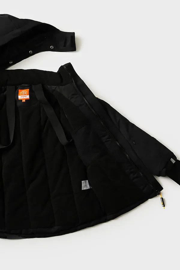 Куртка текстильная с полиуретановым покрытием для мальчиков PLAYTODAY, черный - фото 2