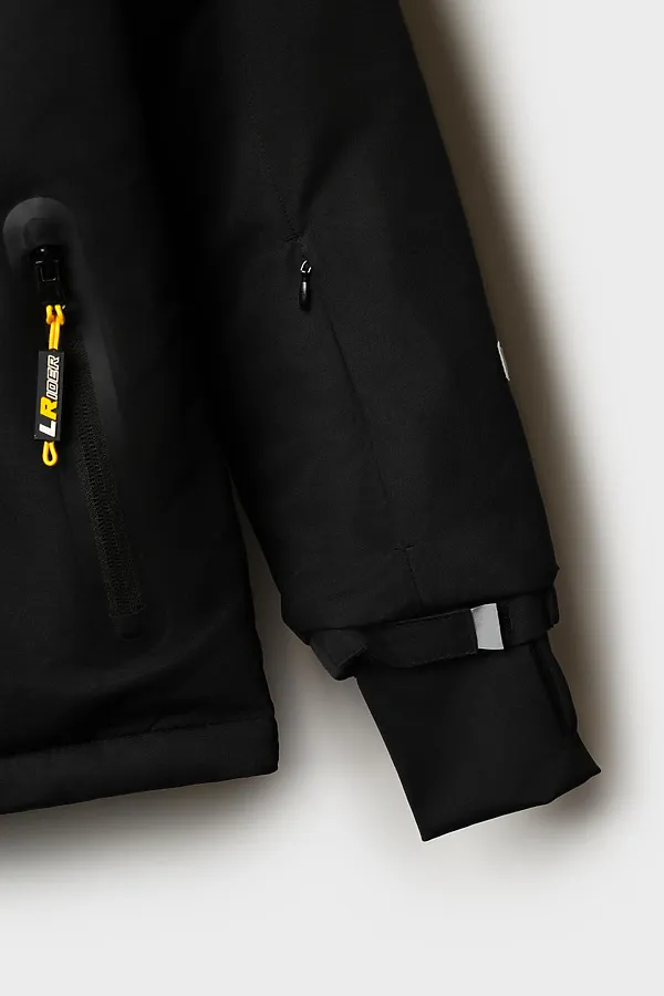 Куртка текстильная с полиуретановым покрытием для мальчиков PLAYTODAY, черный - фото 2