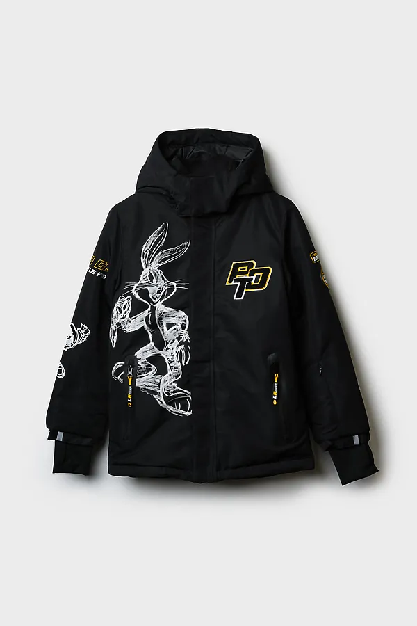 Куртка текстильная с полиуретановым покрытием для мальчиков PLAYTODAY, черный - фото 2