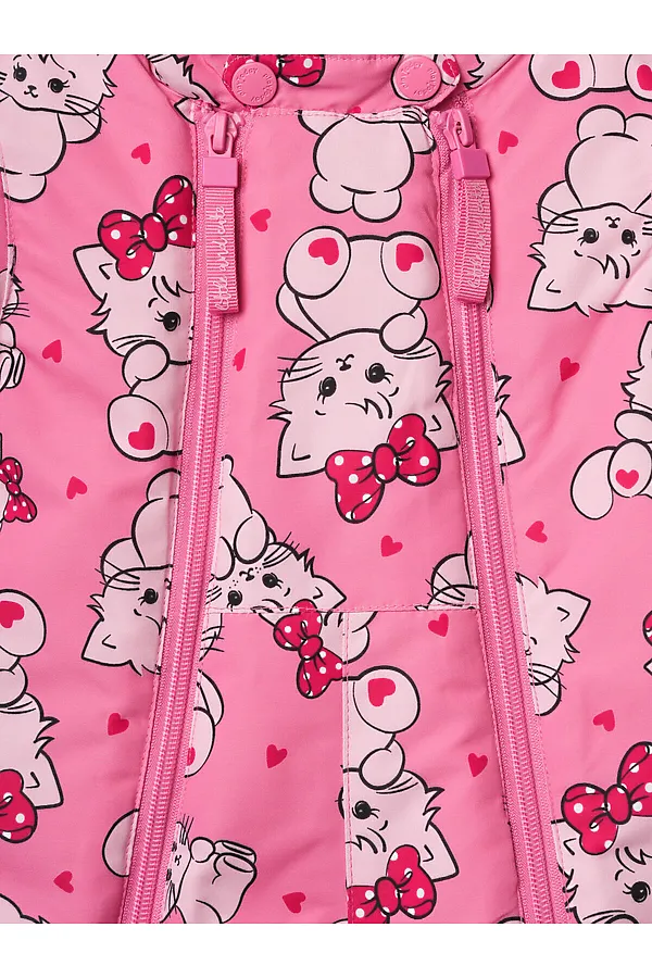 Комбинезон детский текстильный с полиуретановым покрытием для девочек PLAYTODAY, светло-розовый - фото 2