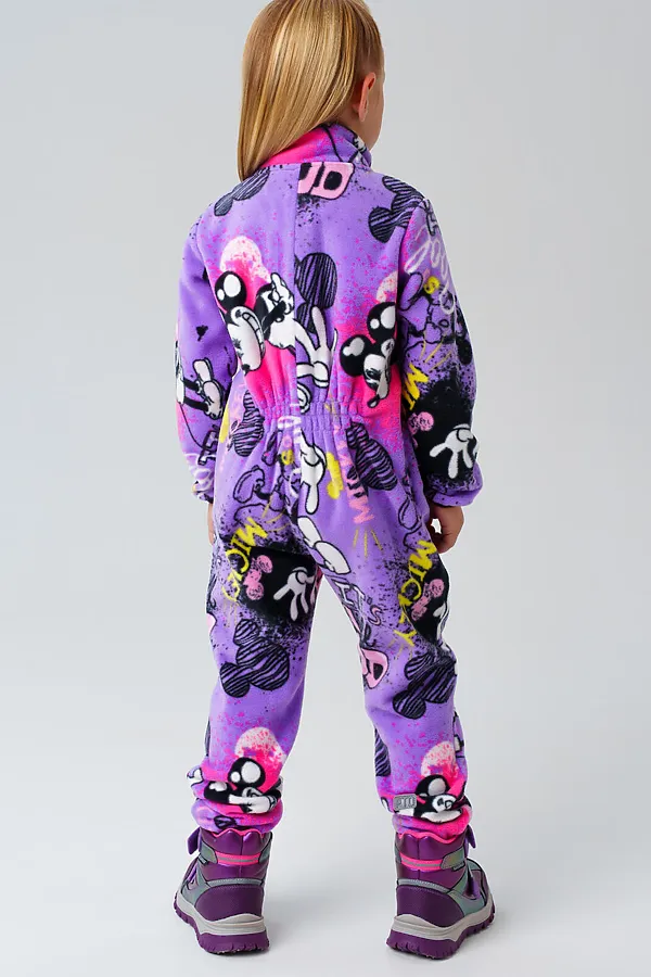 Комбинезон трикотажный для девочек PLAYTODAY, разноцветный - фото 2