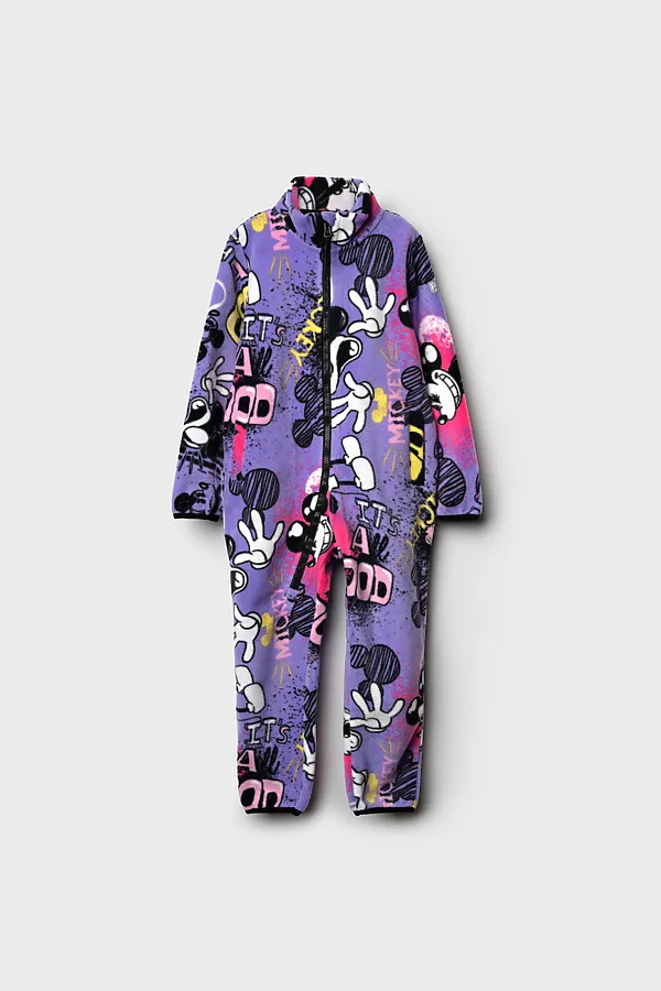 Комбинезон трикотажный для девочек PLAYTODAY, разноцветный - фото 2