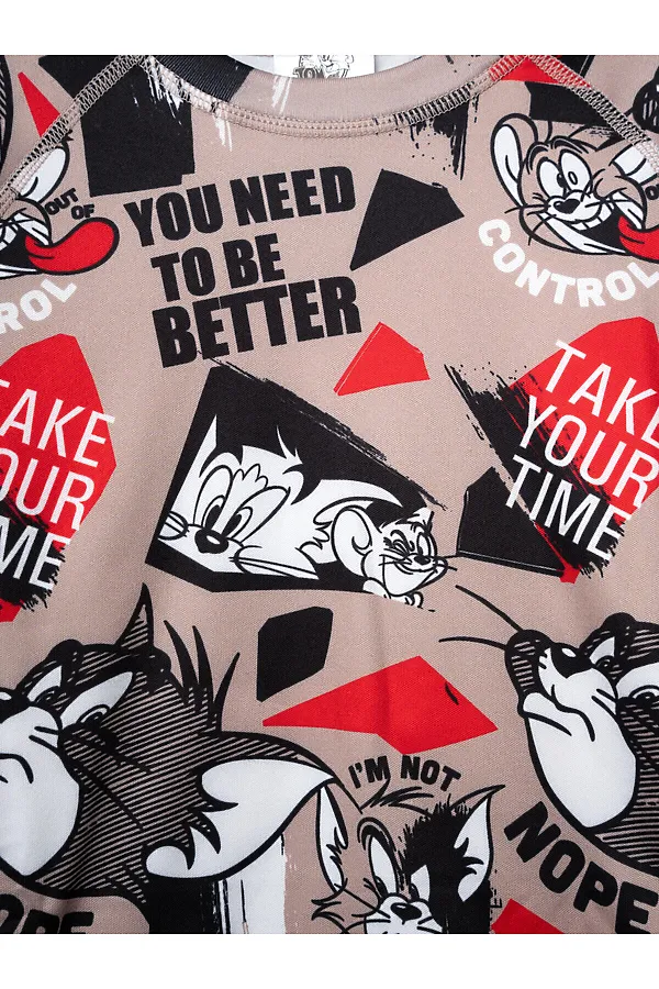 Термокомплект трикот. для мальчиков: фуфайка (футболка) с длин. рук, брюки для эпизод. использования PLAYTODAY, разноцветный - фото 2