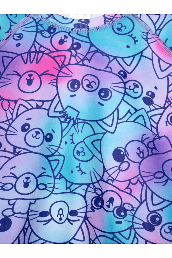 Термокомплект трикот. для девочек PLAYTODAY, розовый, фиолетовый - фото 2