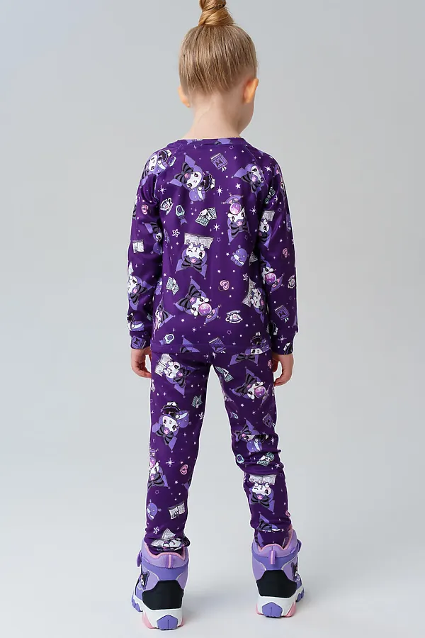 Термокомплект трикот. для девочек PLAYTODAY, разноцветный - фото 2