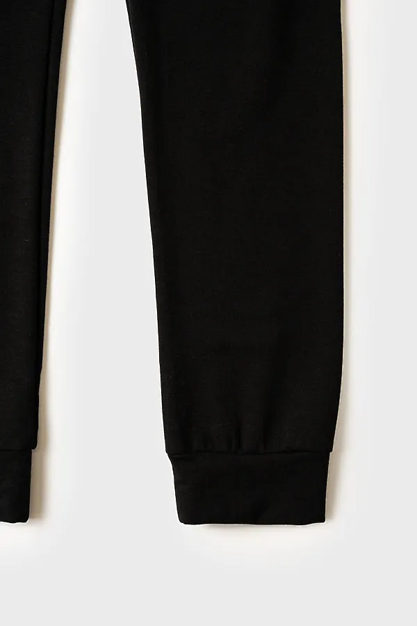 Термокомплект трикот. для девочек: фуфайка (футболка) с длин. рук, брюки для эпизод. использования PLAYTODAY, черный - фото 2