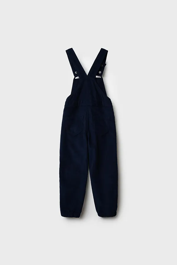 Полукомбинезон текстильный для мальчиков PLAYTODAY, тёмно-синий - фото 2