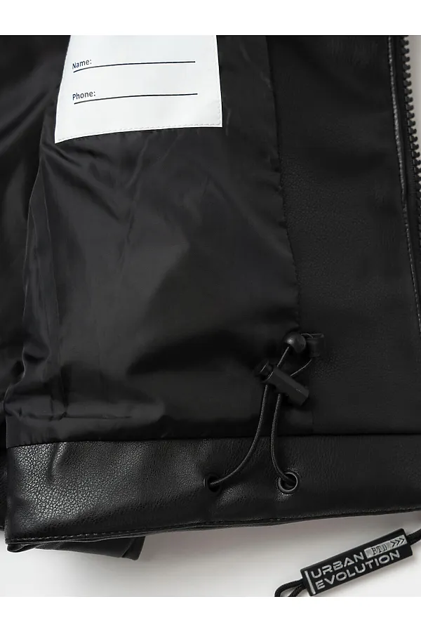 Жилет кожаный для мальчиков PLAYTODAY, черный - фото 2