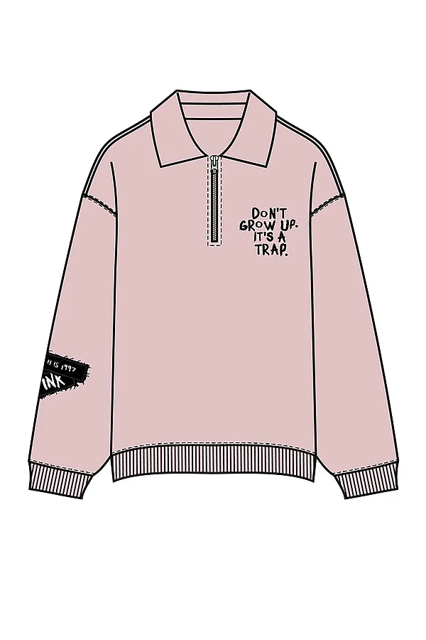 Толстовка трикотажная для девочек PLAYTODAY, светло-розовый - фото 2