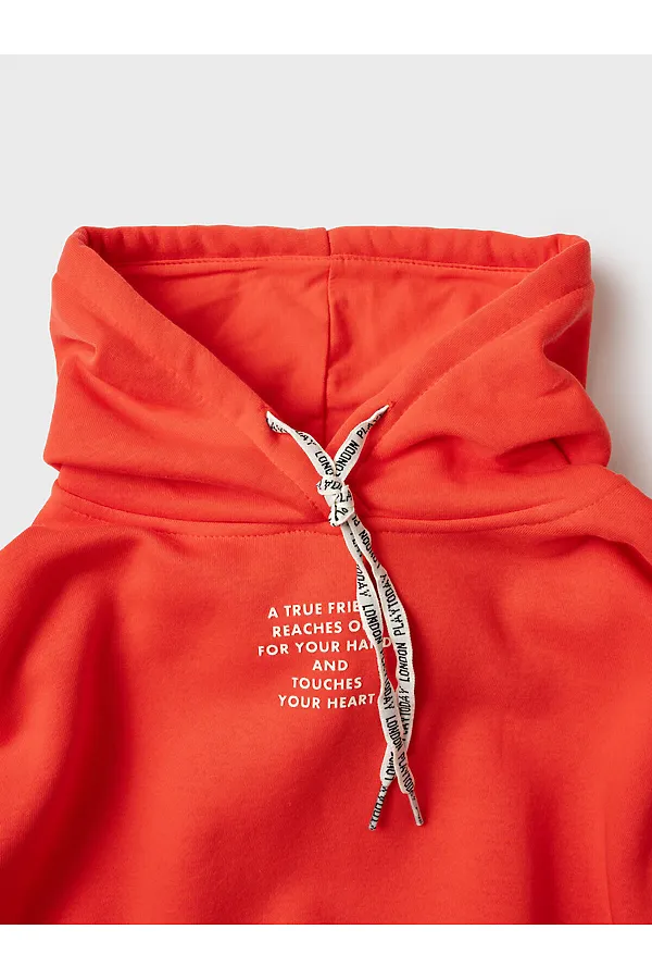 Комплект трикотажный для девочек: толстовка, брюки PLAYTODAY, оранжевый - фото 2