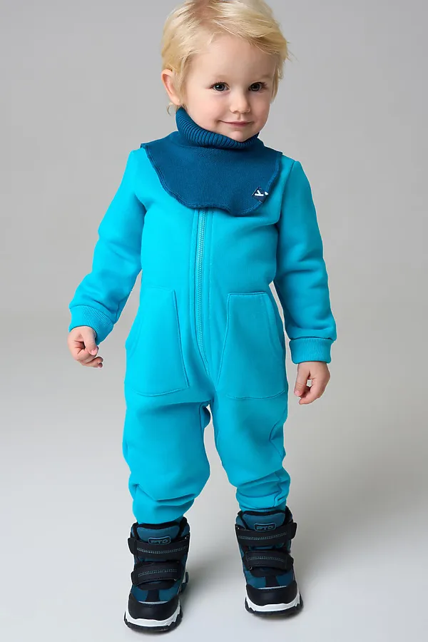 Воротник-манишка детский трикотажный для мальчиков PLAYTODAY, темно-зеленый - фото 2