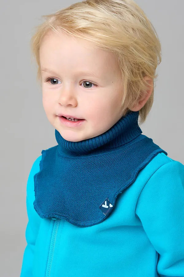 Воротник-манишка детский трикотажный для мальчиков PLAYTODAY, темно-зеленый - фото 2