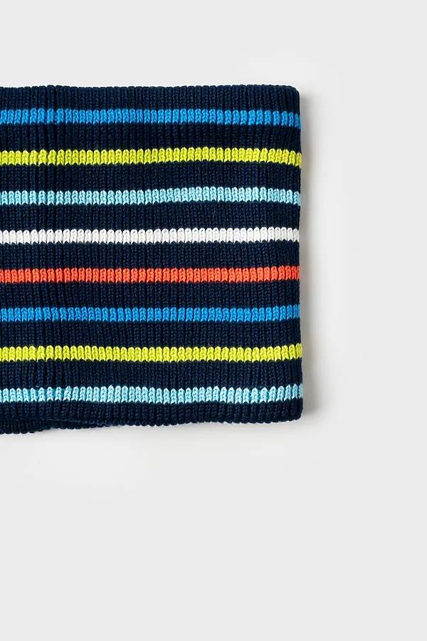 Комплект трикотажный для мальчиков: шапка, снуд PLAYTODAY, разноцветный - фото 2