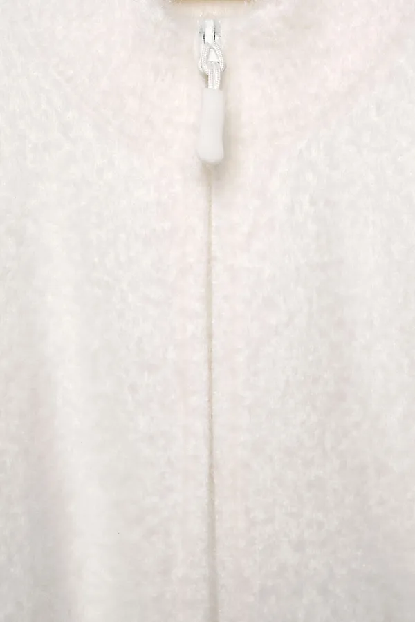 Кардиган детский трикотажный для девочек PLAYTODAY, молочный - фото 2