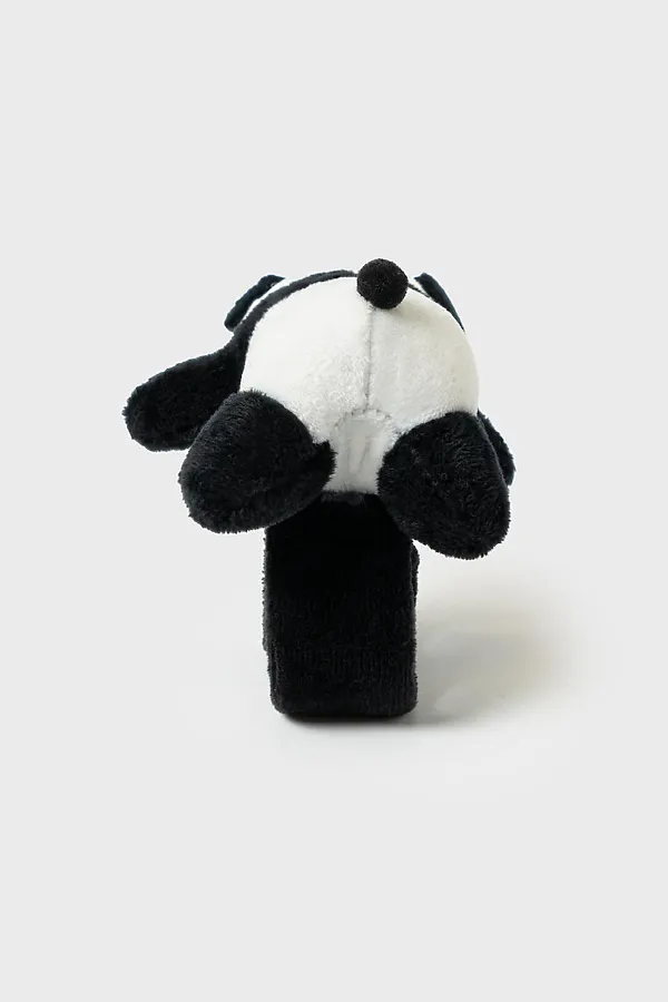 Игрушка-браслет меховой на руку - Панда PLAYTODAY, черный,белый - фото 2