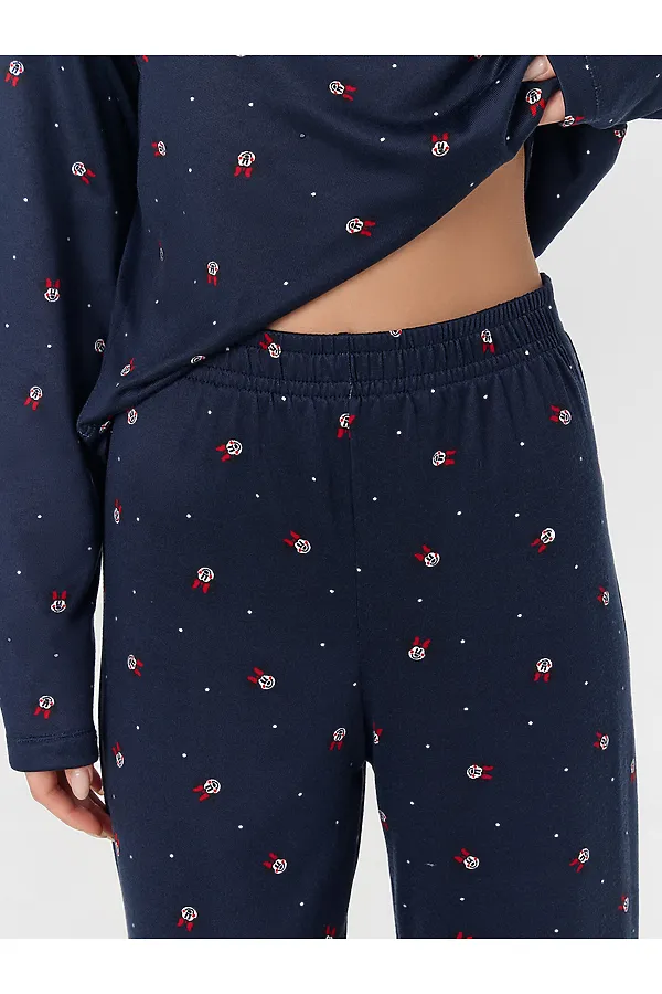 Комплект женский (джемпер, брюки) MARK FORMELLE, персонажи на т.синем - фото 2