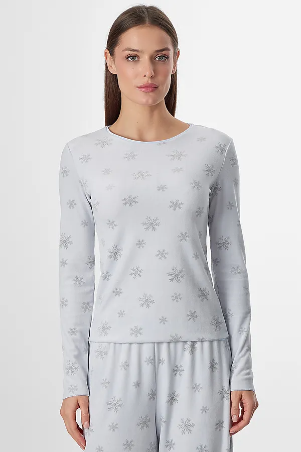 Комплект женский (джемпер, брюки) MARK FORMELLE, снежинки на льду - фото 2