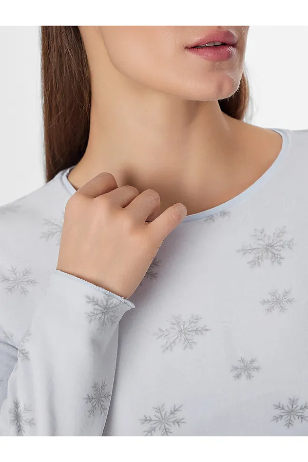 Комплект женский (джемпер, брюки) MARK FORMELLE, снежинки на льду - фото 2