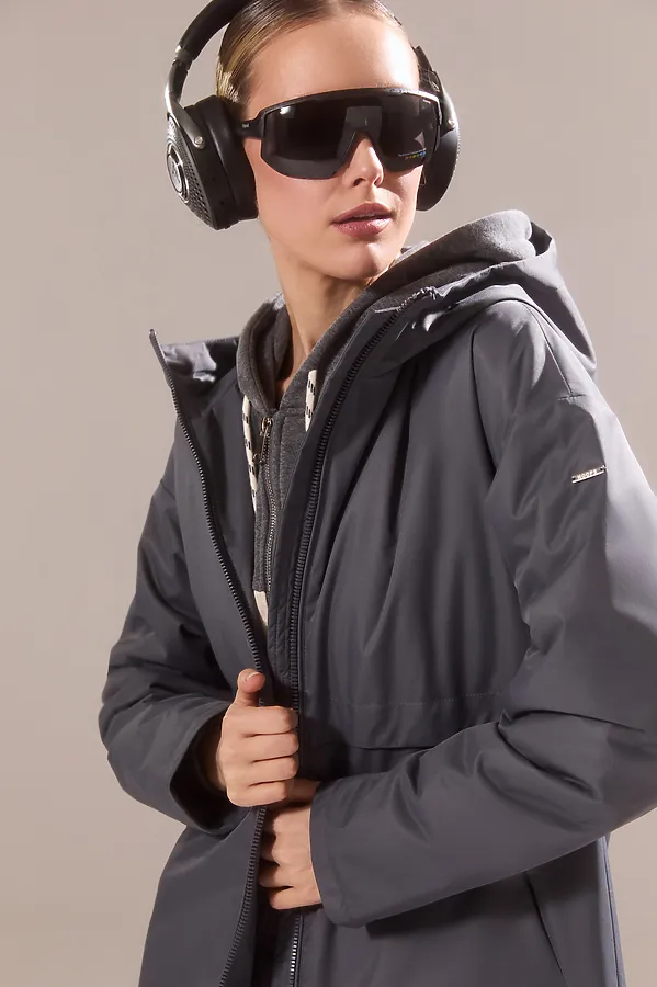 Плащ женский HOOPS, графит - фото 2