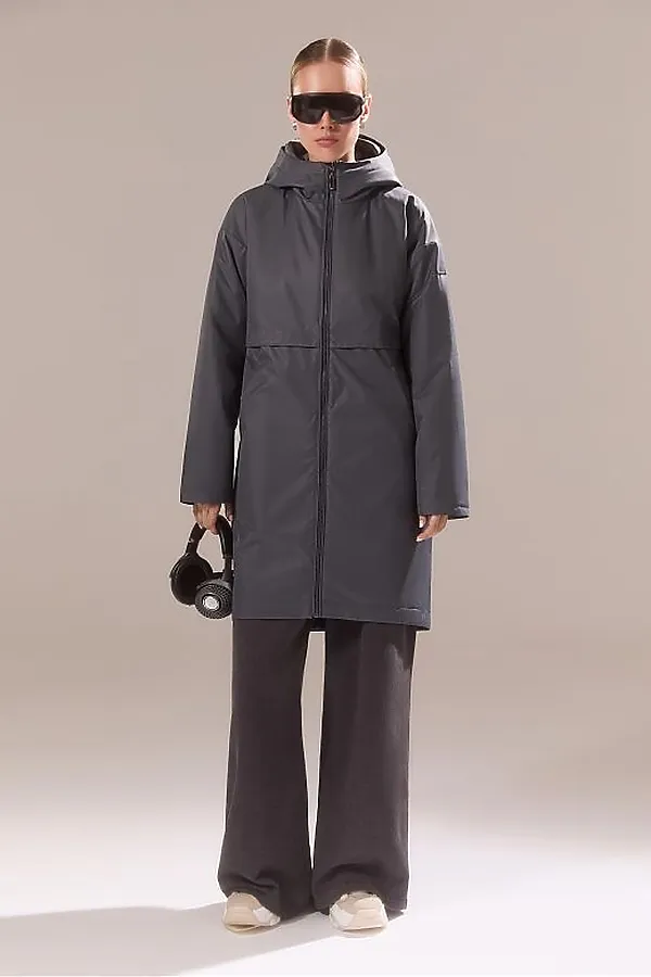 Плащ женский HOOPS, графит - фото 2