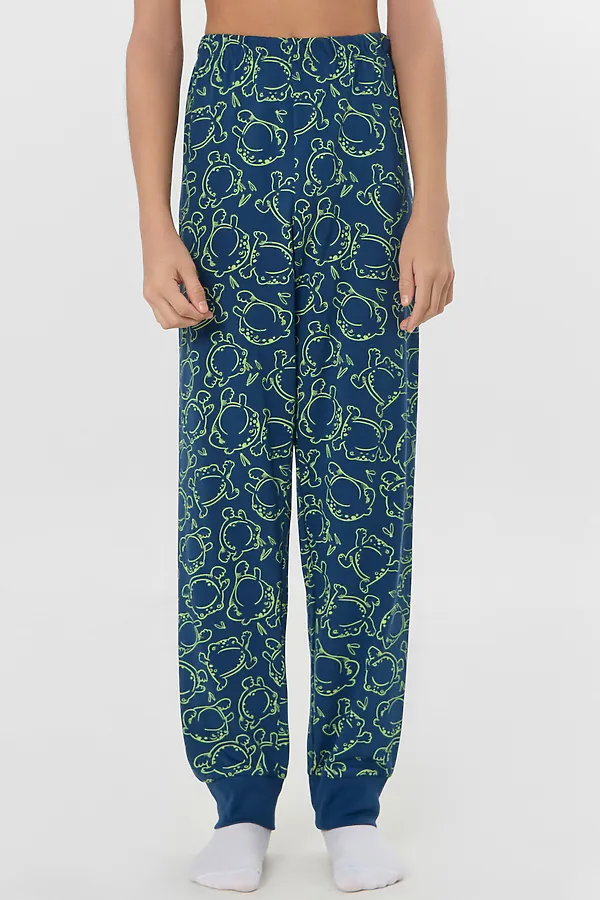 Комплект для мальчиков (лонгслив, брюки) MARK FORMELLE, жабки на полуночном - фото 2