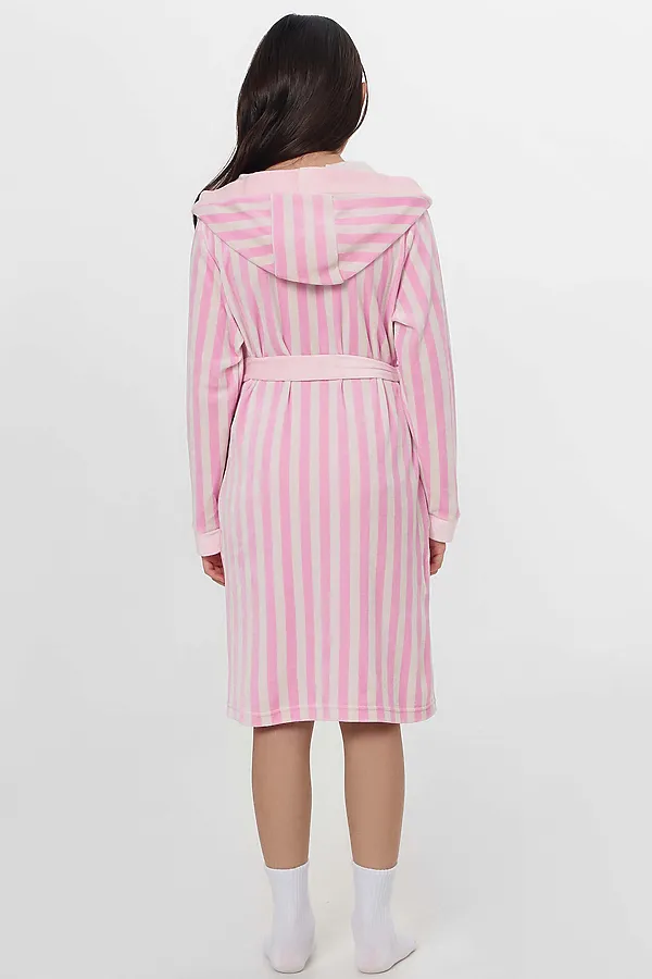 Халат для девочек MARK FORMELLE, розовая полоска - фото 2