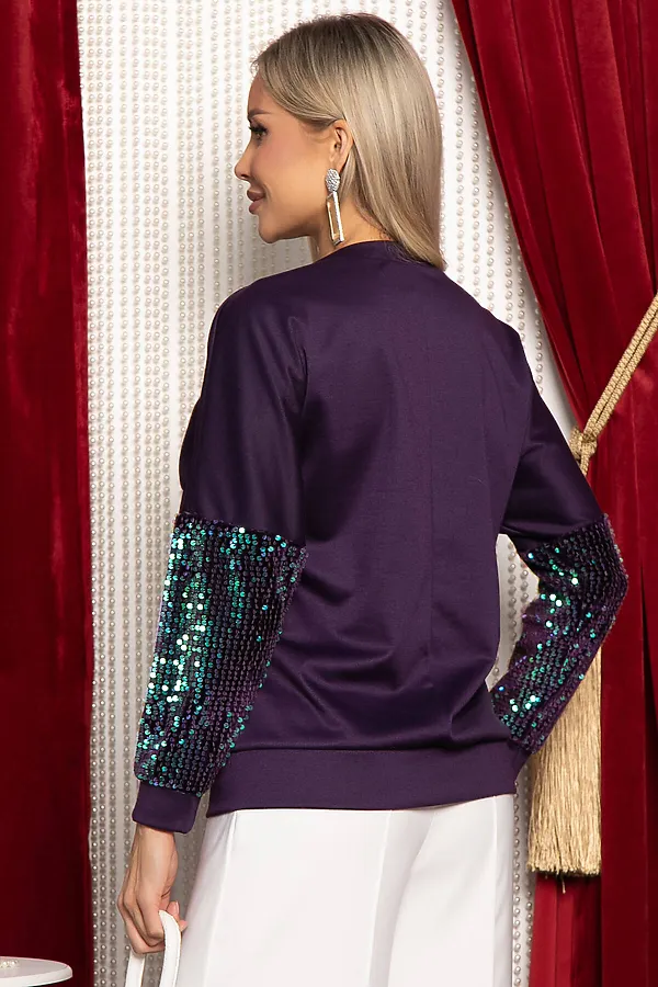 Джемпер Майло LADY TAIGA, фиолетовый - фото 2