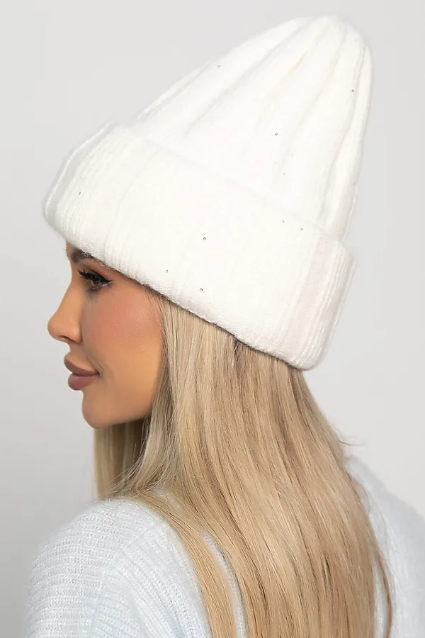 Шапка двухслойная Зимние деньки LADY TAIGA, молочная - фото 2